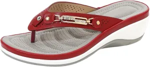 2024 Flip Flops For Women with Arch Support Comfortable Yoga Mat Orthopedic Sandals Lightweight Womens Flip-Flop