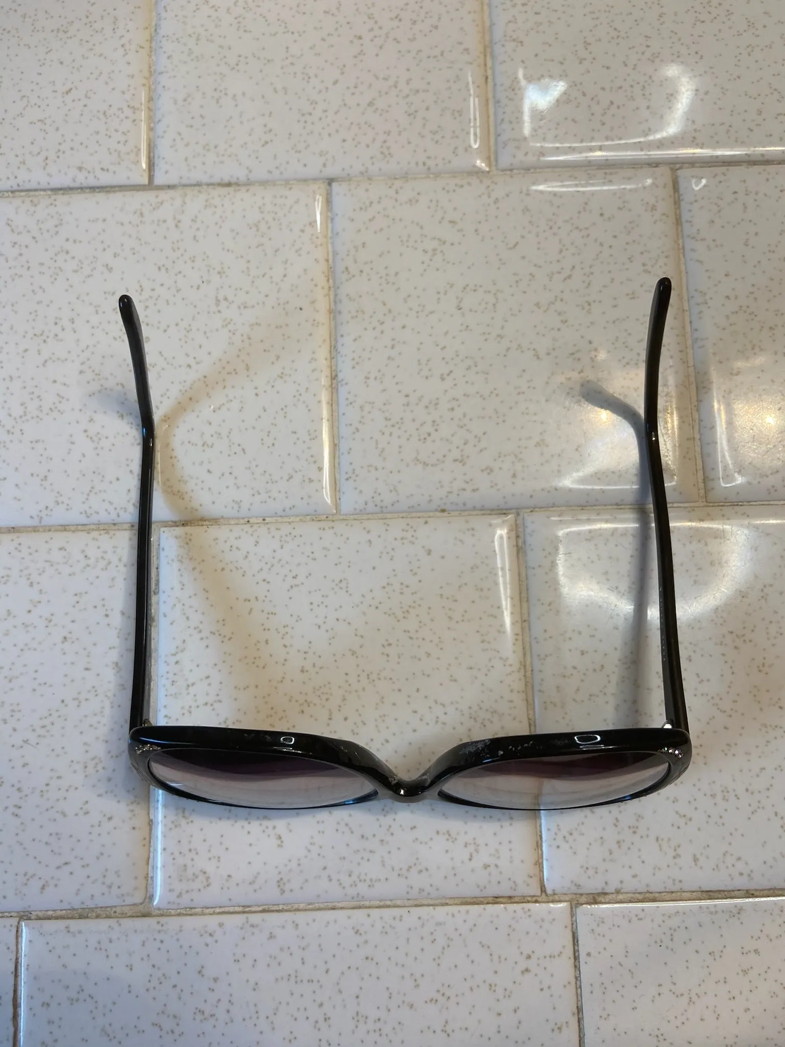 70s Oversized Vintage Sunglasses with Rhinestones, Tura