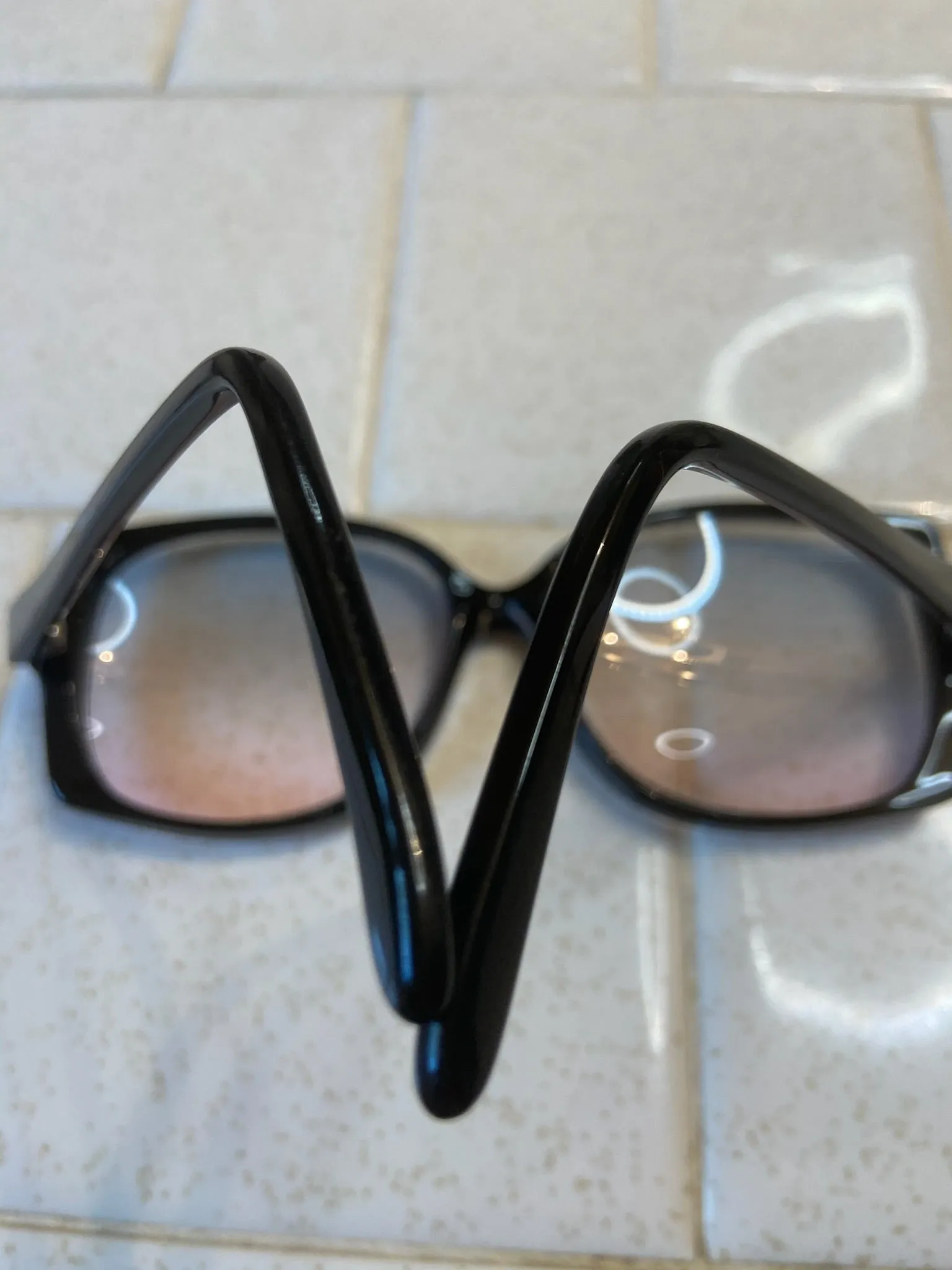 70s Oversized Vintage Sunglasses with Rhinestones, Tura