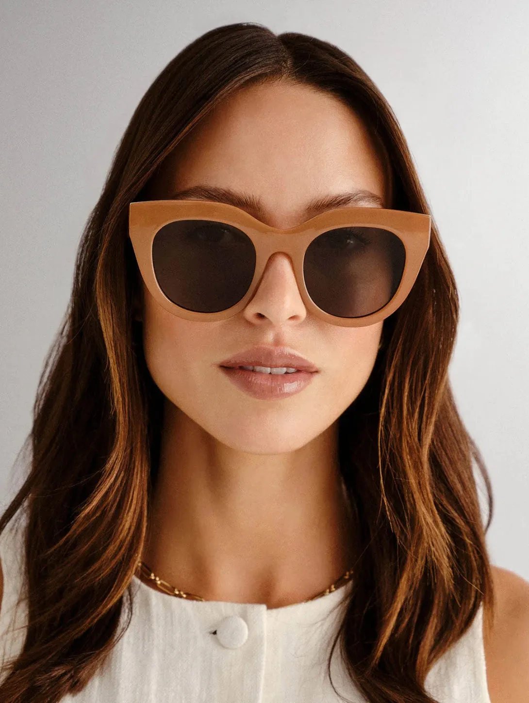 Air Heart Sunglasses - Caramel