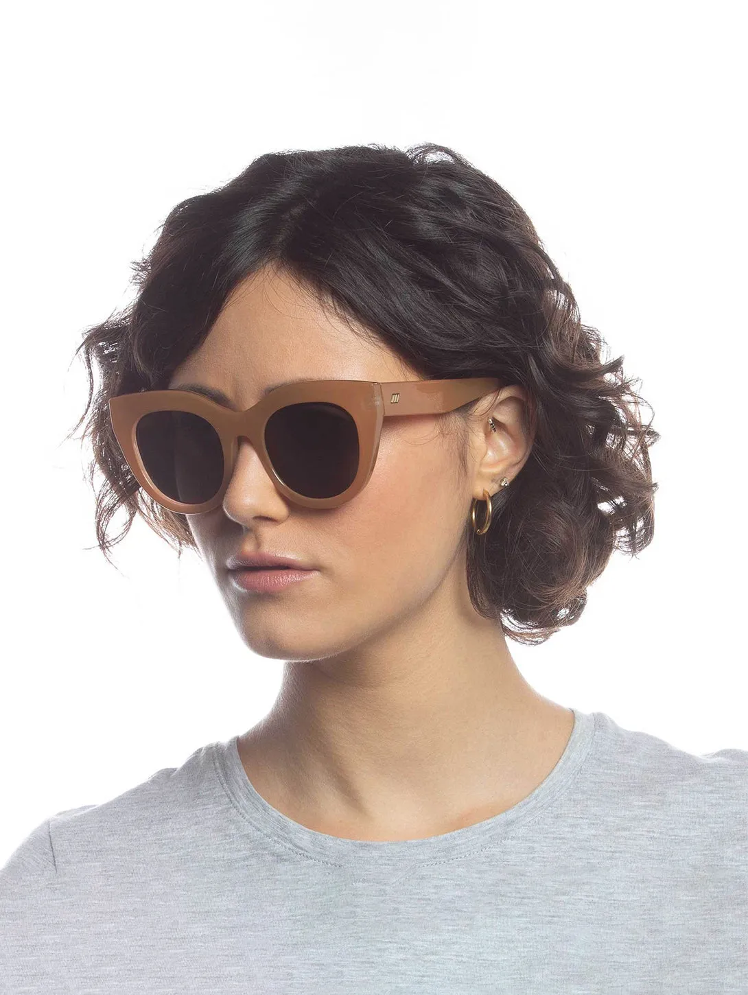 Air Heart Sunglasses - Caramel