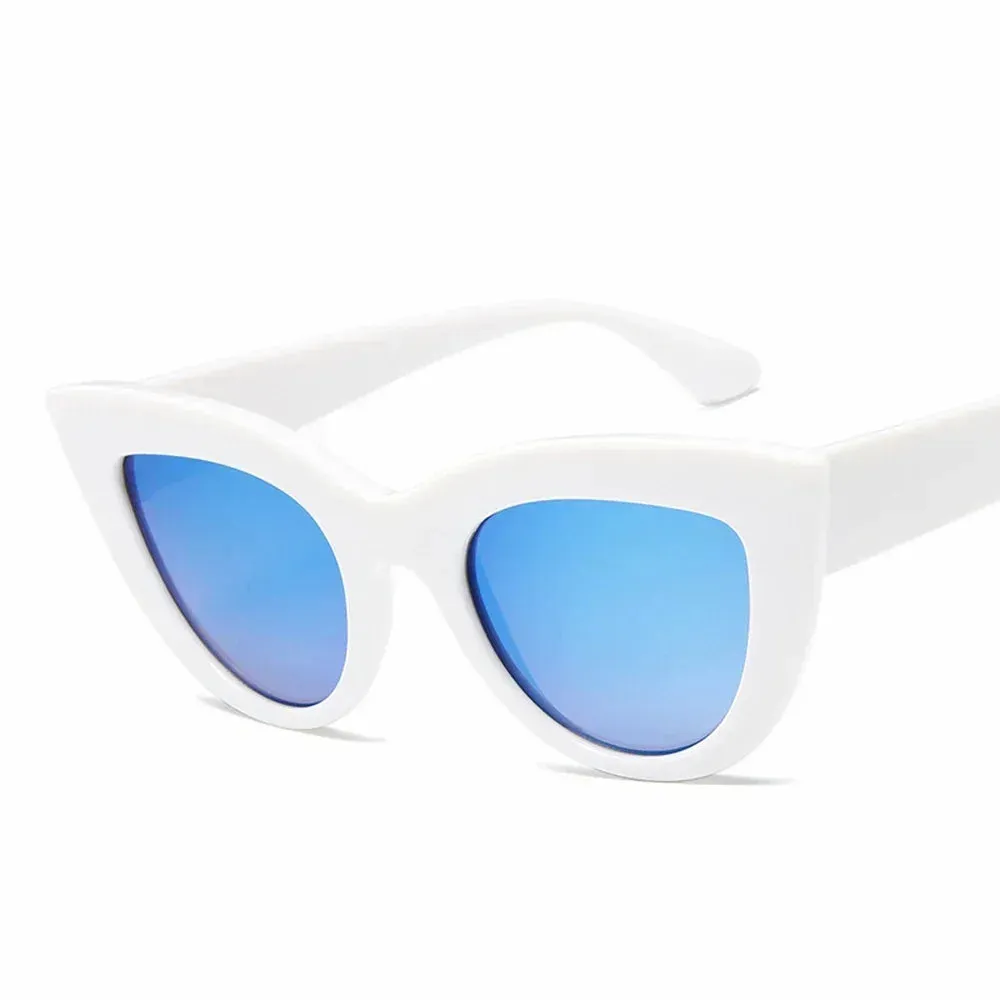 Aria Black Cat Eye Sunglasses  Bold Womens UV Summer Eyewear