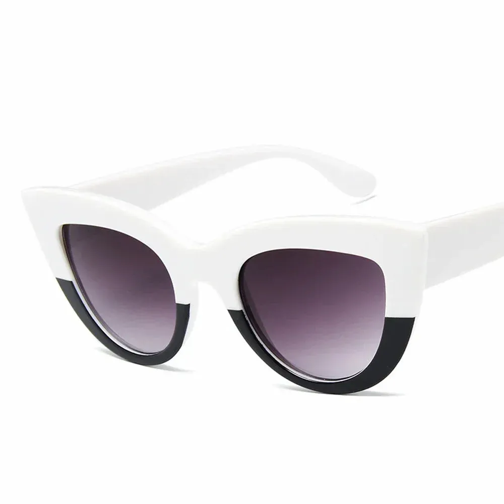 Aria Black Cat Eye Sunglasses  Bold Womens UV Summer Eyewear