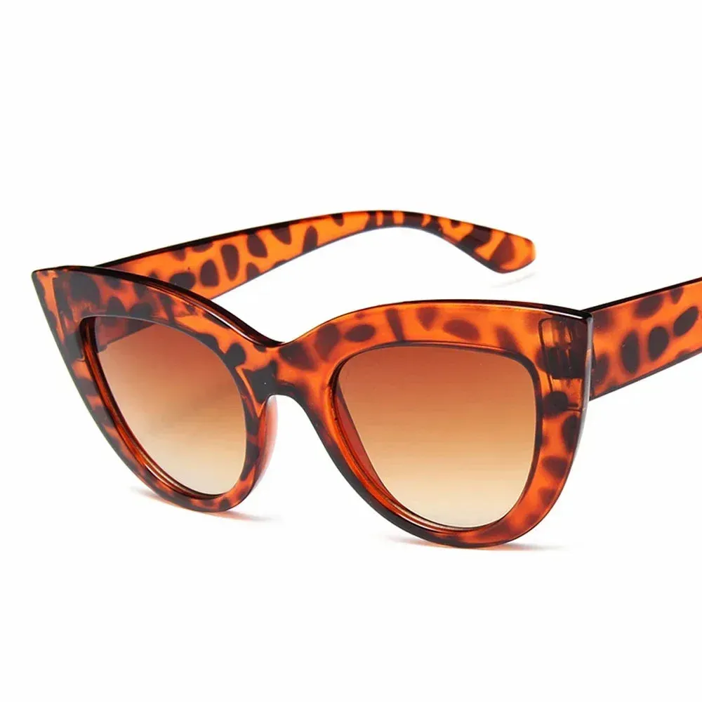 Aria Black Cat Eye Sunglasses  Bold Womens UV Summer Eyewear