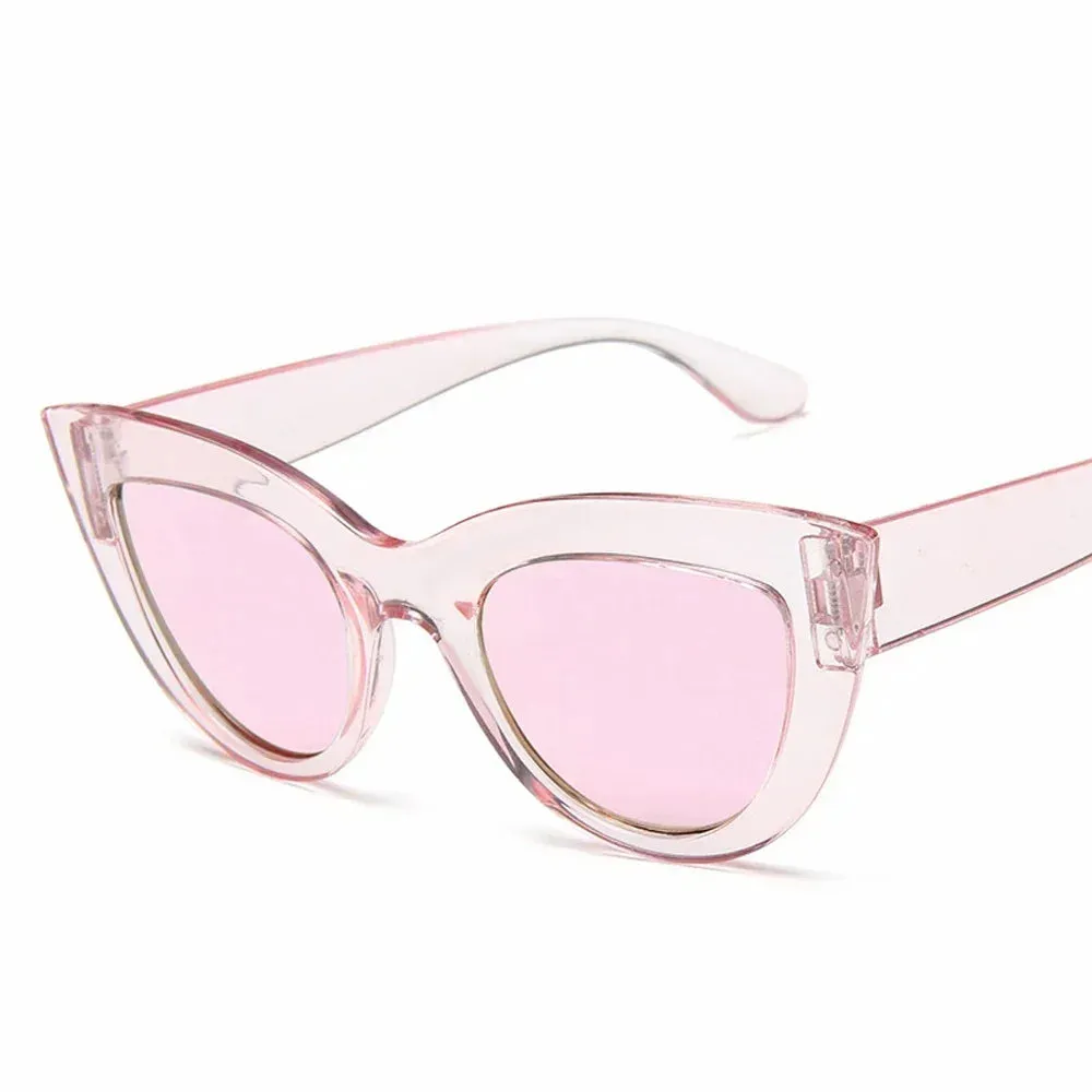 Aria Black Cat Eye Sunglasses  Bold Womens UV Summer Eyewear