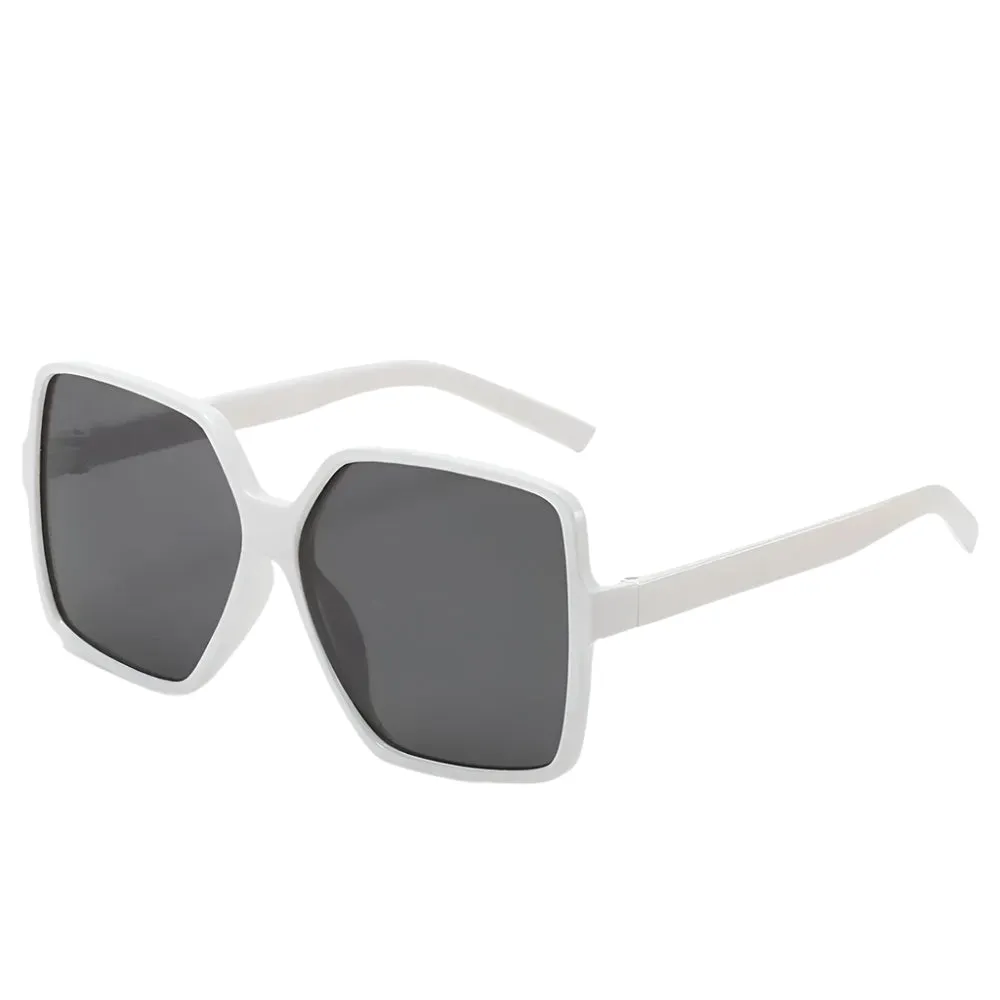 Averra Oversized Black Square Sunglasses  UV Protection Fashion Shades for Women UK