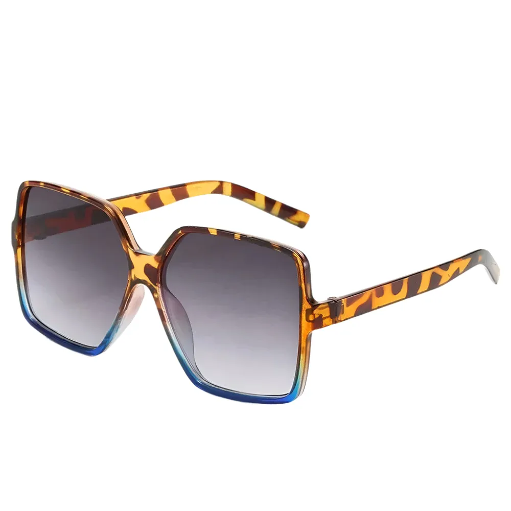 Averra Oversized Black Square Sunglasses  UV Protection Fashion Shades for Women UK