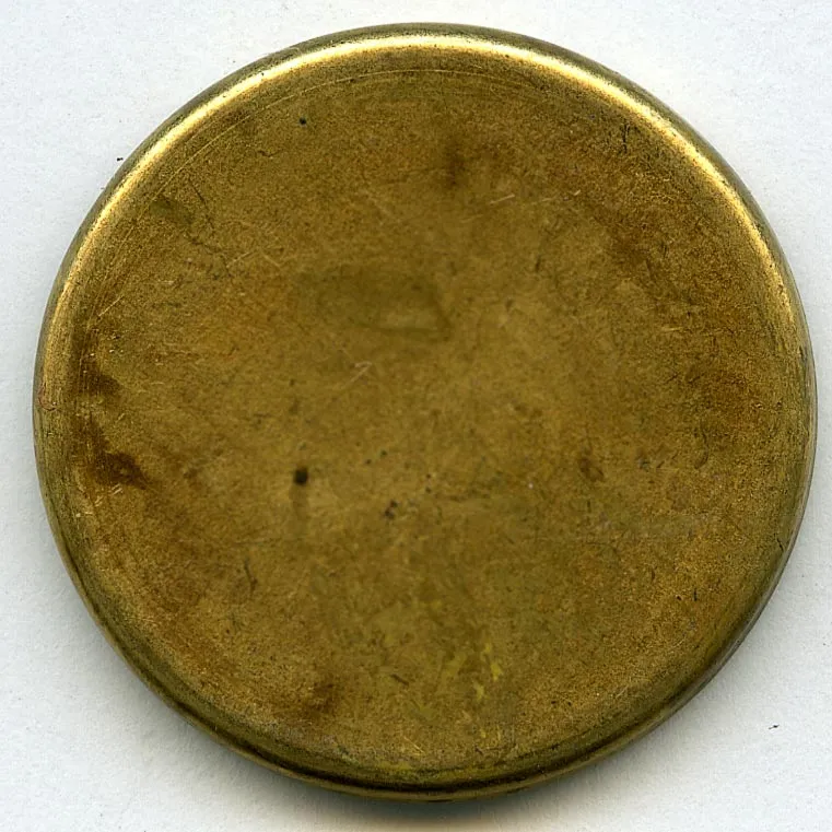 b9-0966-Rounded lip brass bezel setting for 28mm cabochon. Pkg of 1