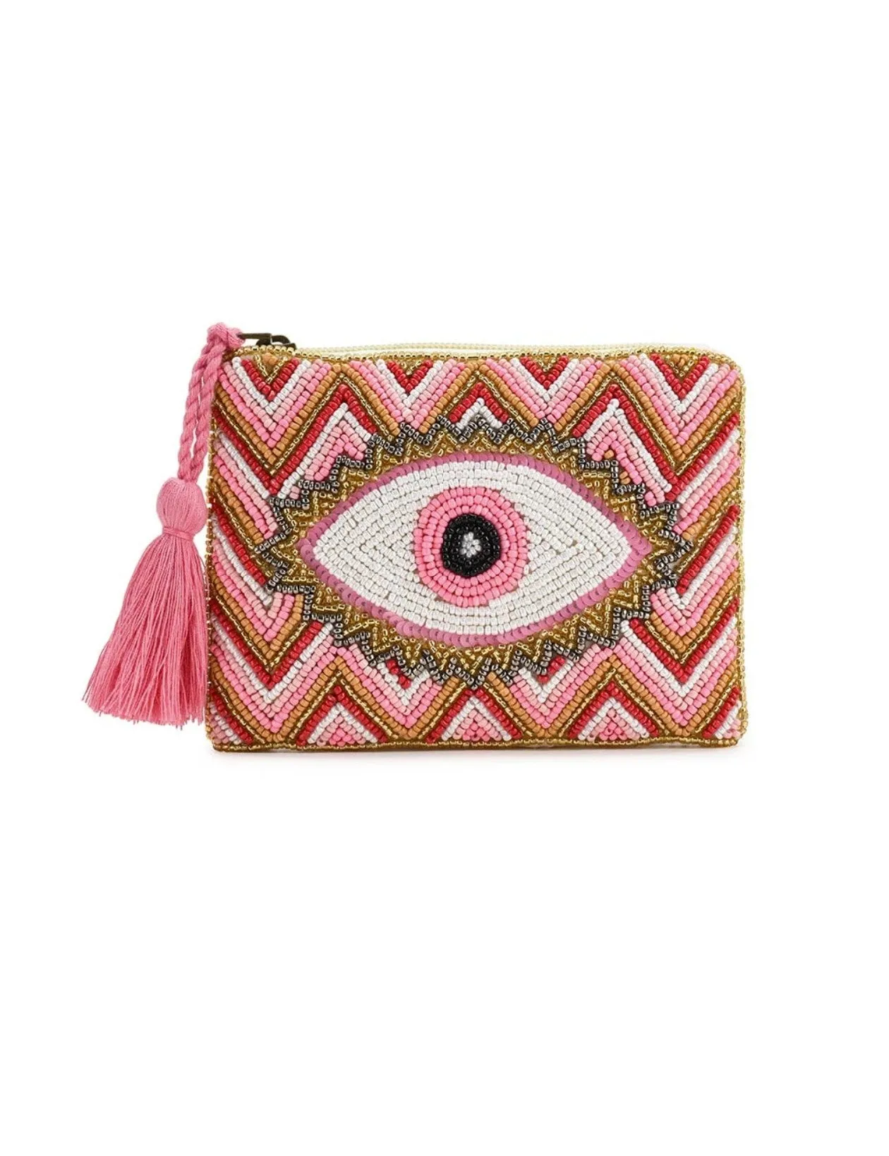 Beaded Clutch Bag Evil Eye