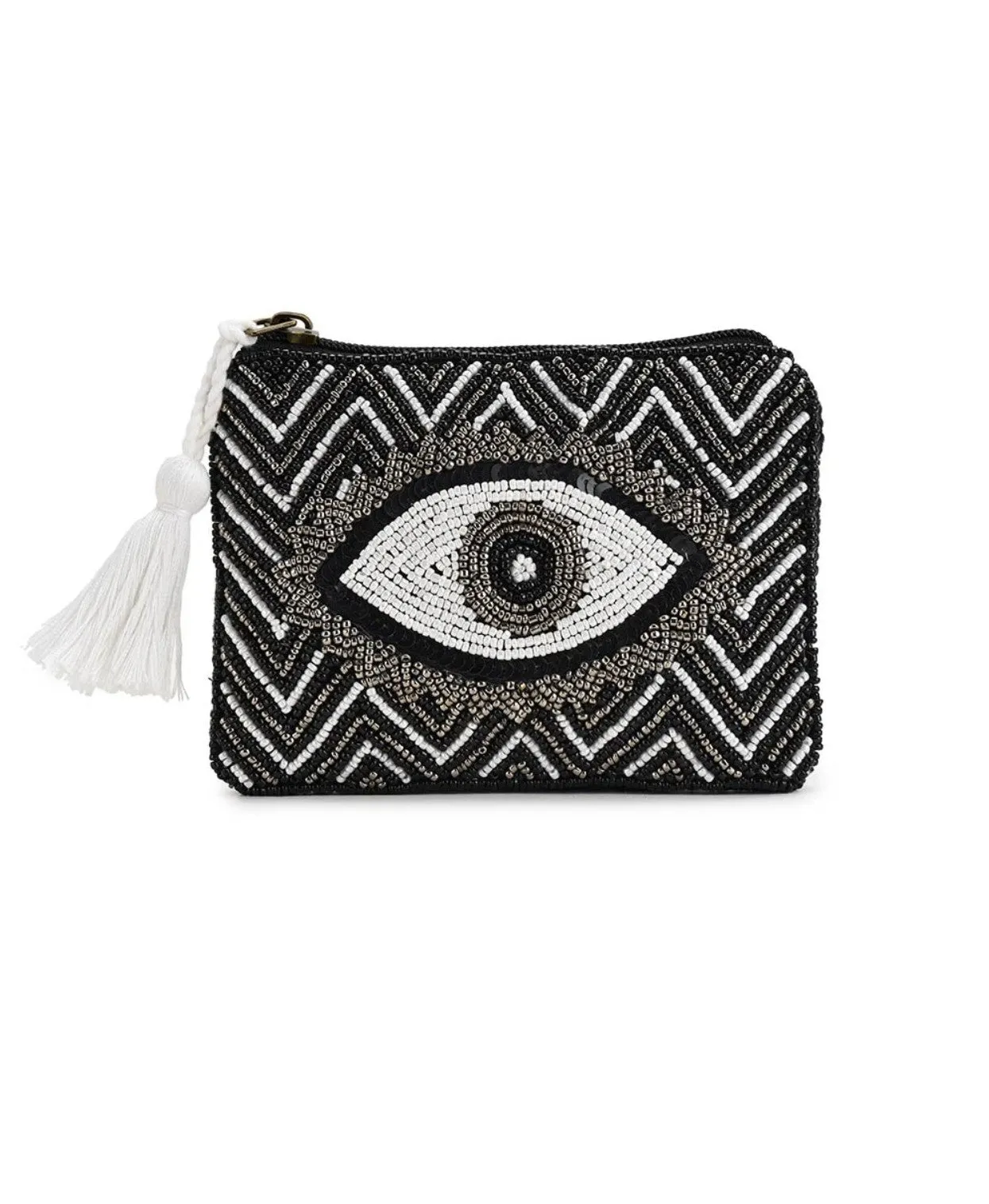 Beaded Clutch Bag Evil Eye
