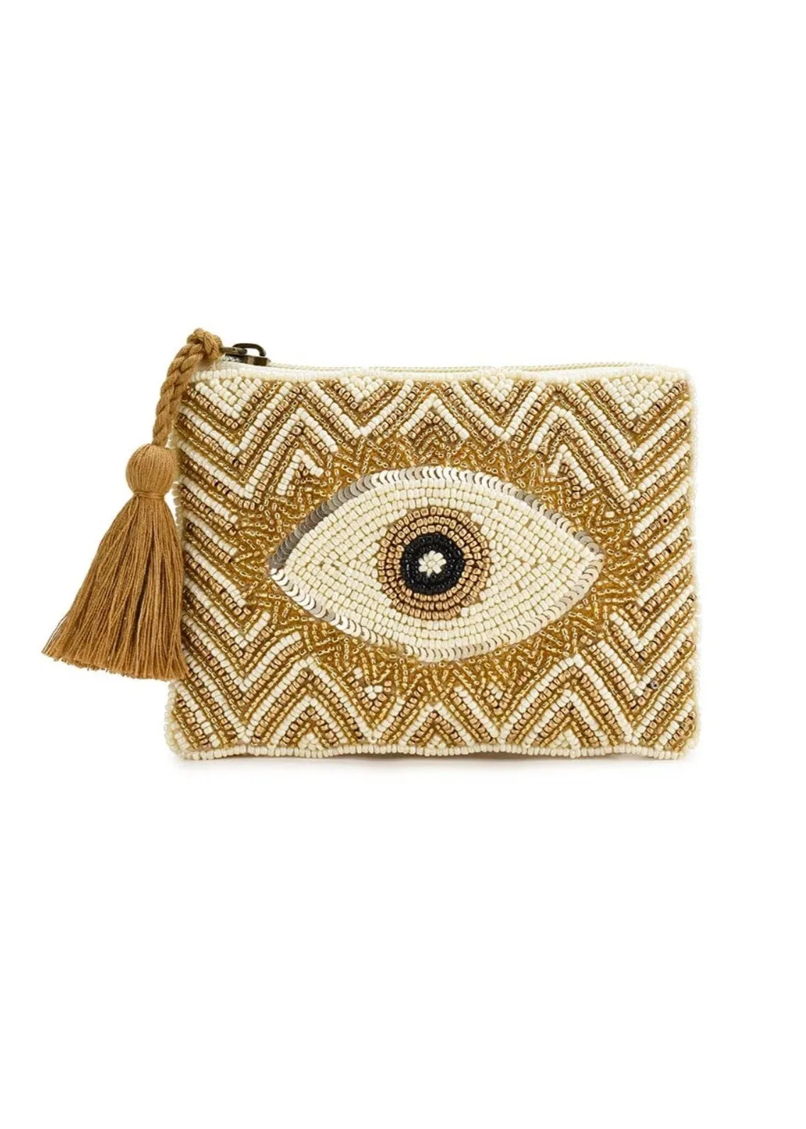 Beaded Clutch Bag Evil Eye