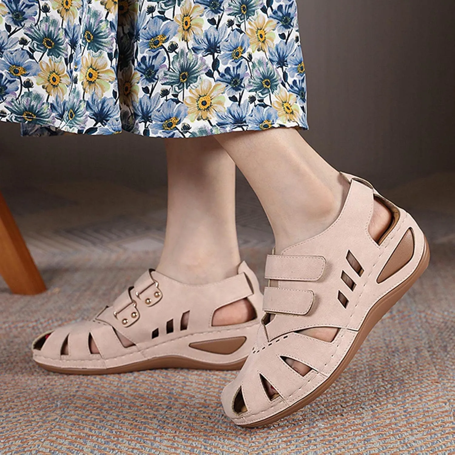 Comfortable Orthopedic Sandals with Arch Support Open Toe Platforms Orthotic Walking Sandals Beach Outdoor Shoes