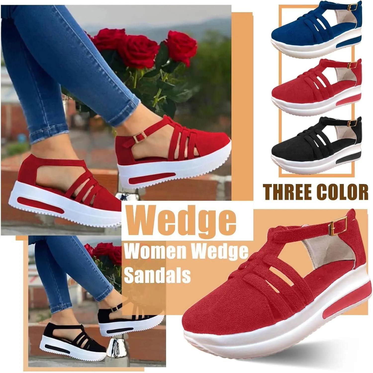 Comfortable Orthopedic Sandals with Arch Support Open Toe Platforms Orthotic Walking Sandals Beach Outdoor Shoes