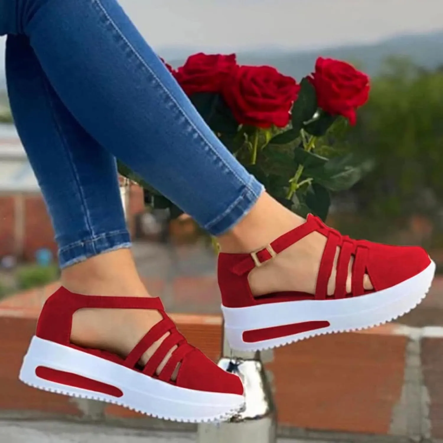 Comfortable Orthopedic Sandals with Arch Support Open Toe Platforms Orthotic Walking Sandals Beach Outdoor Shoes