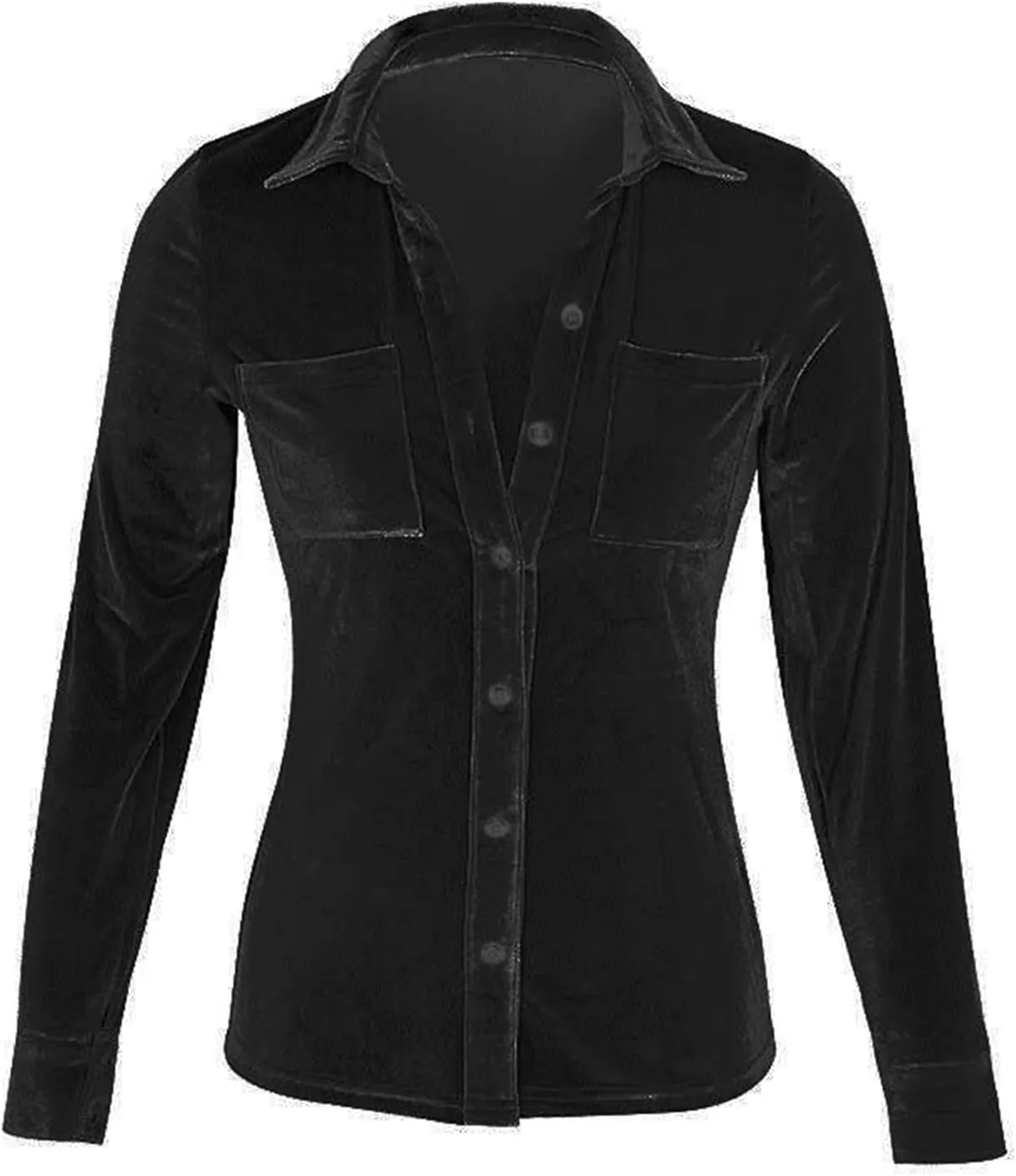 cooki Velvet Blazer Jackets for Women Velvet Trench Coat Open Front Cardigan with Pockets Long Lapel Winter Velvet Soft Coat