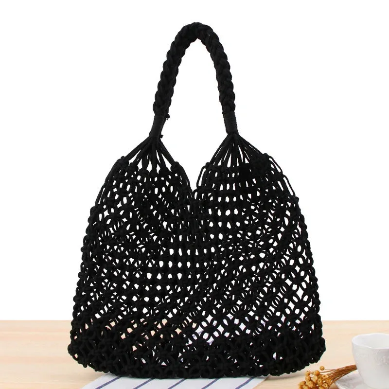 Crochet Braided Shoulder Bag