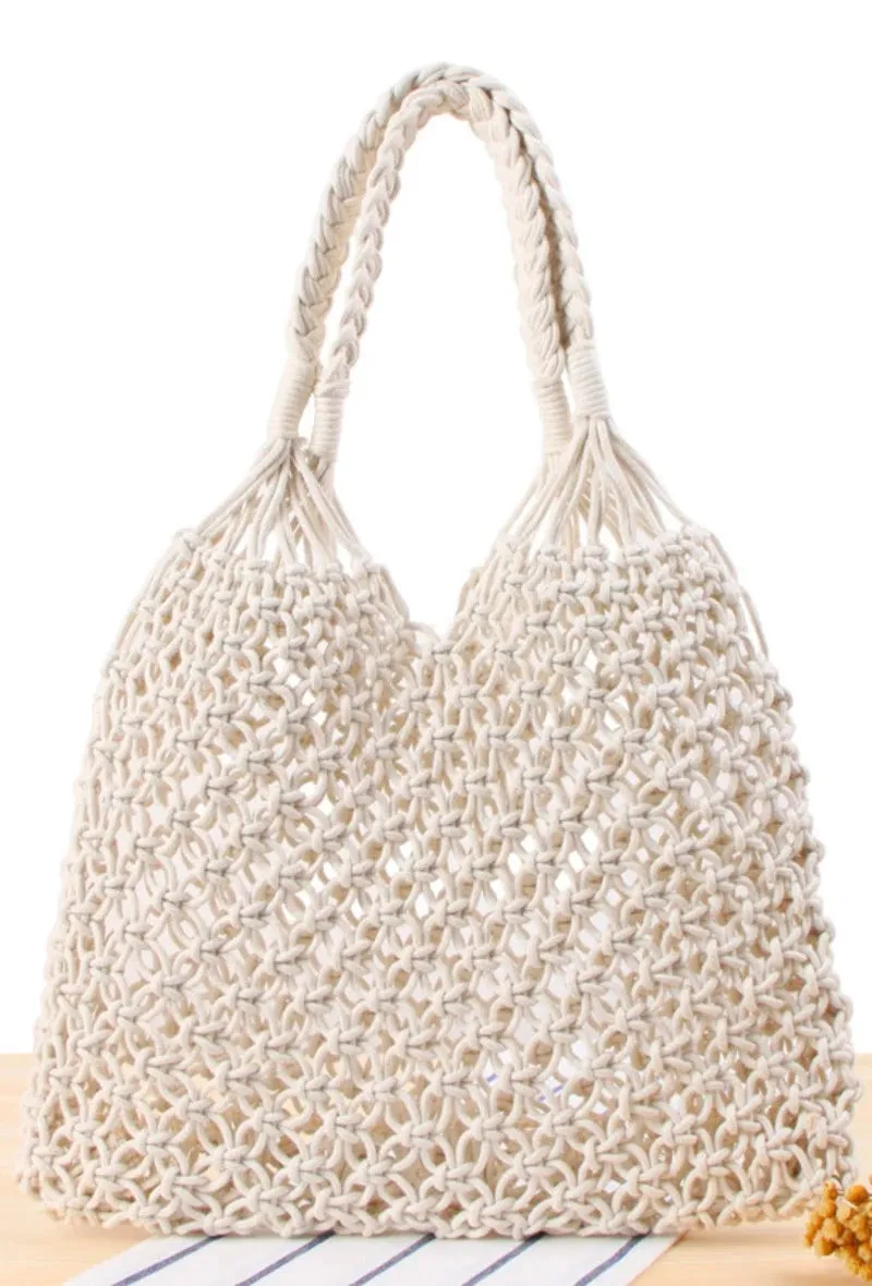 Crochet Braided Shoulder Bag
