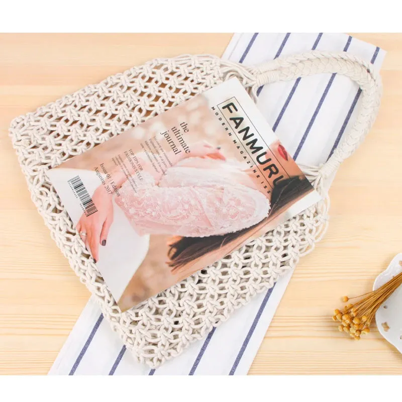 Crochet Braided Shoulder Bag