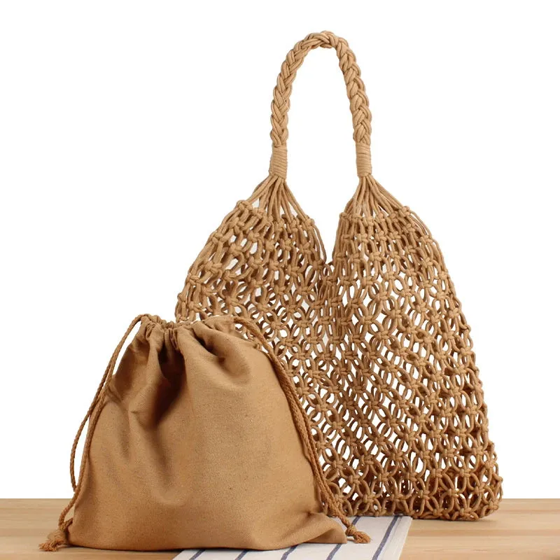 Crochet Braided Shoulder Bag