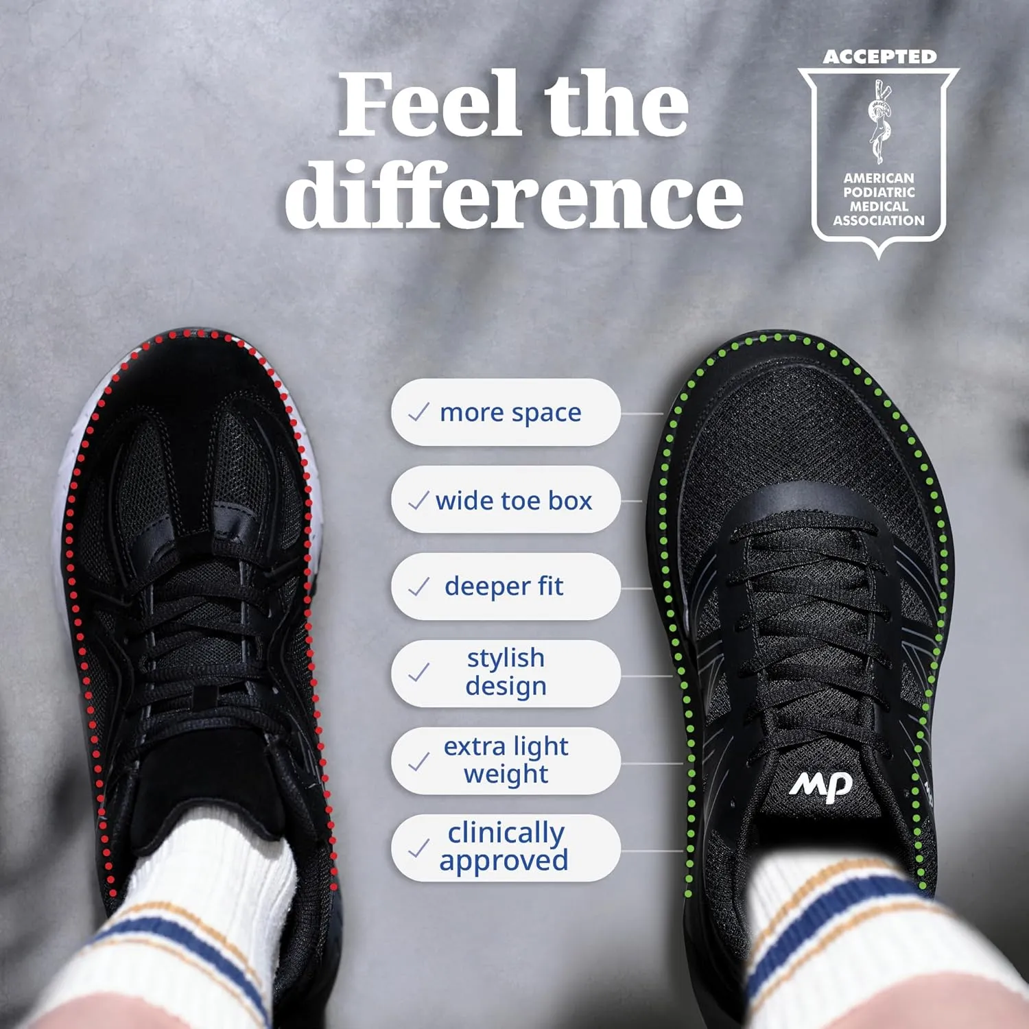 Diawin Wide Shoes for Women ?C Wide Toe Box, Smooth Interior, Breathable Design, Extra Depth ?C Perfect for Hallux, Sensitive, Swollen, Diabetic Feet, All-Day Comfort, Lightweight Walking & Foot Support