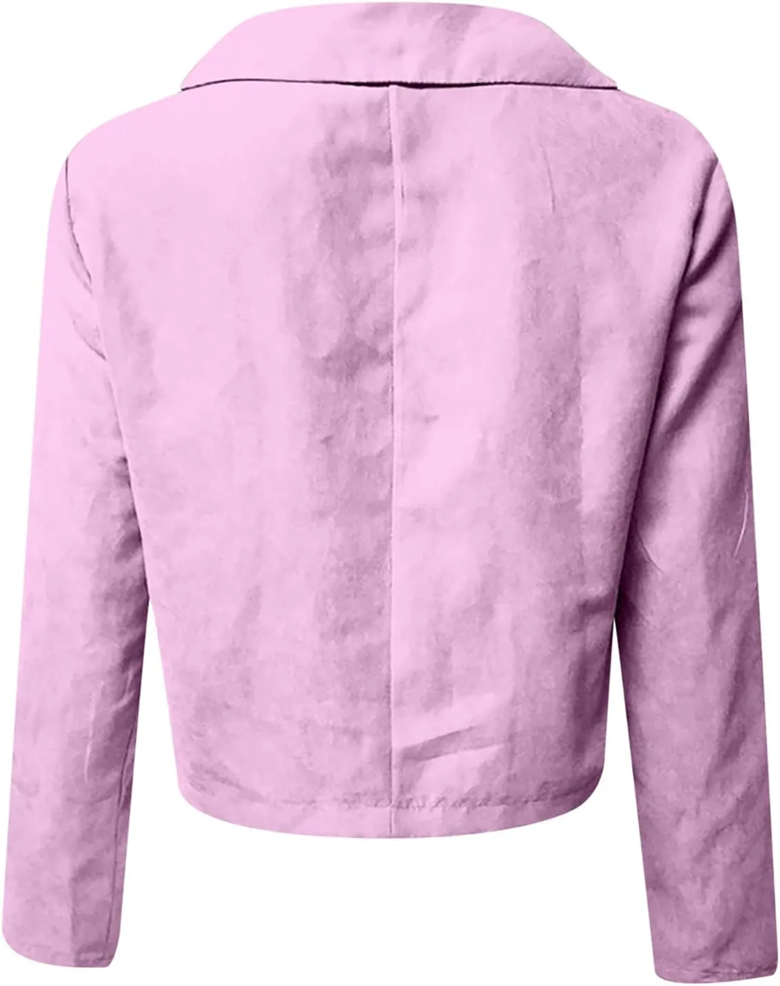 Faux Leather Jacket Women, Women's Motorcycle Jackets Fitted Slim Short Coat Moto Biker Zip Up Outwear Tops