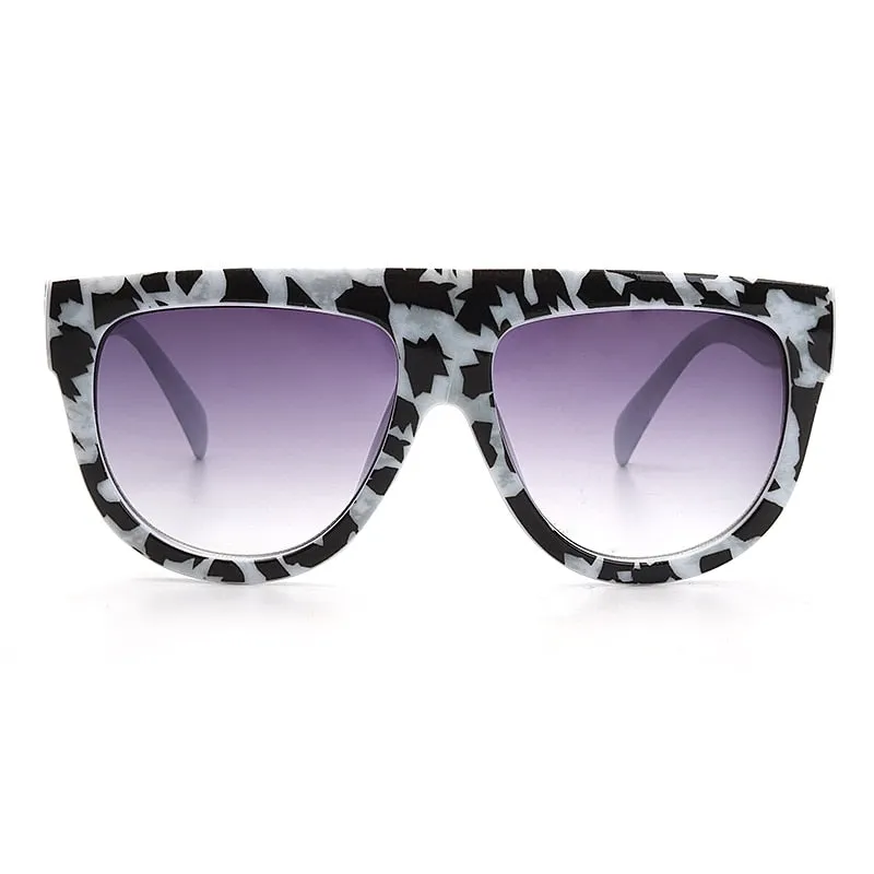 Flat Top Oversized Sunglasses