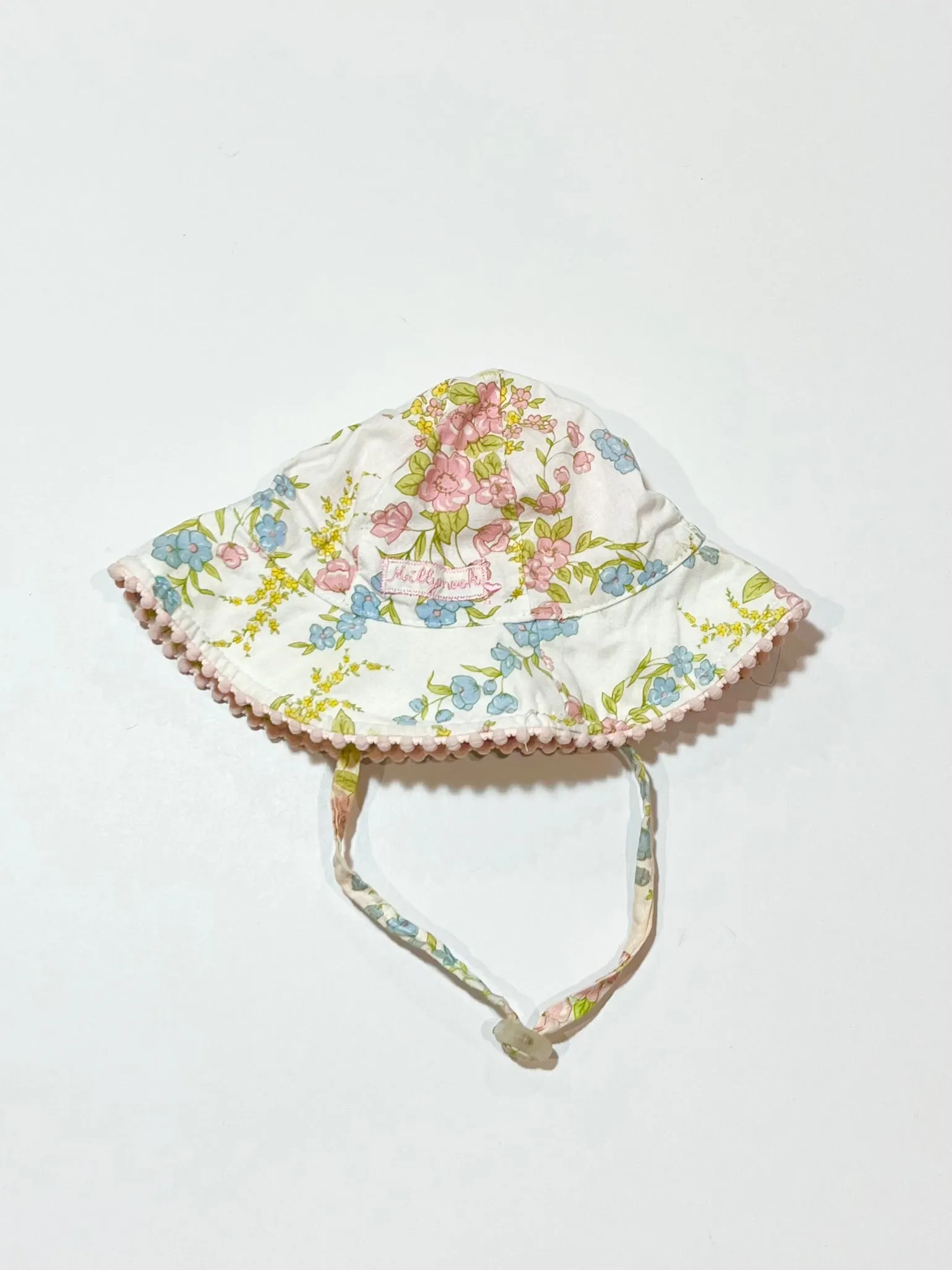 Floral sun hat - Size 0-12 months