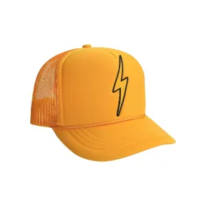 Kids Bolt Vintage Foam Trucker Hat (Gold)