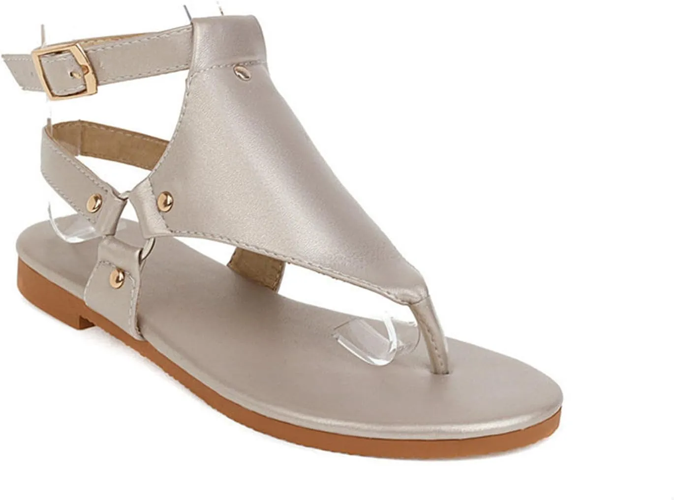 Ladmiple Sandals Women,Womens Flats Sandals Open Toe Slippers T-Strap Flip Flops Summer Casual Comfort Platforms Shoes