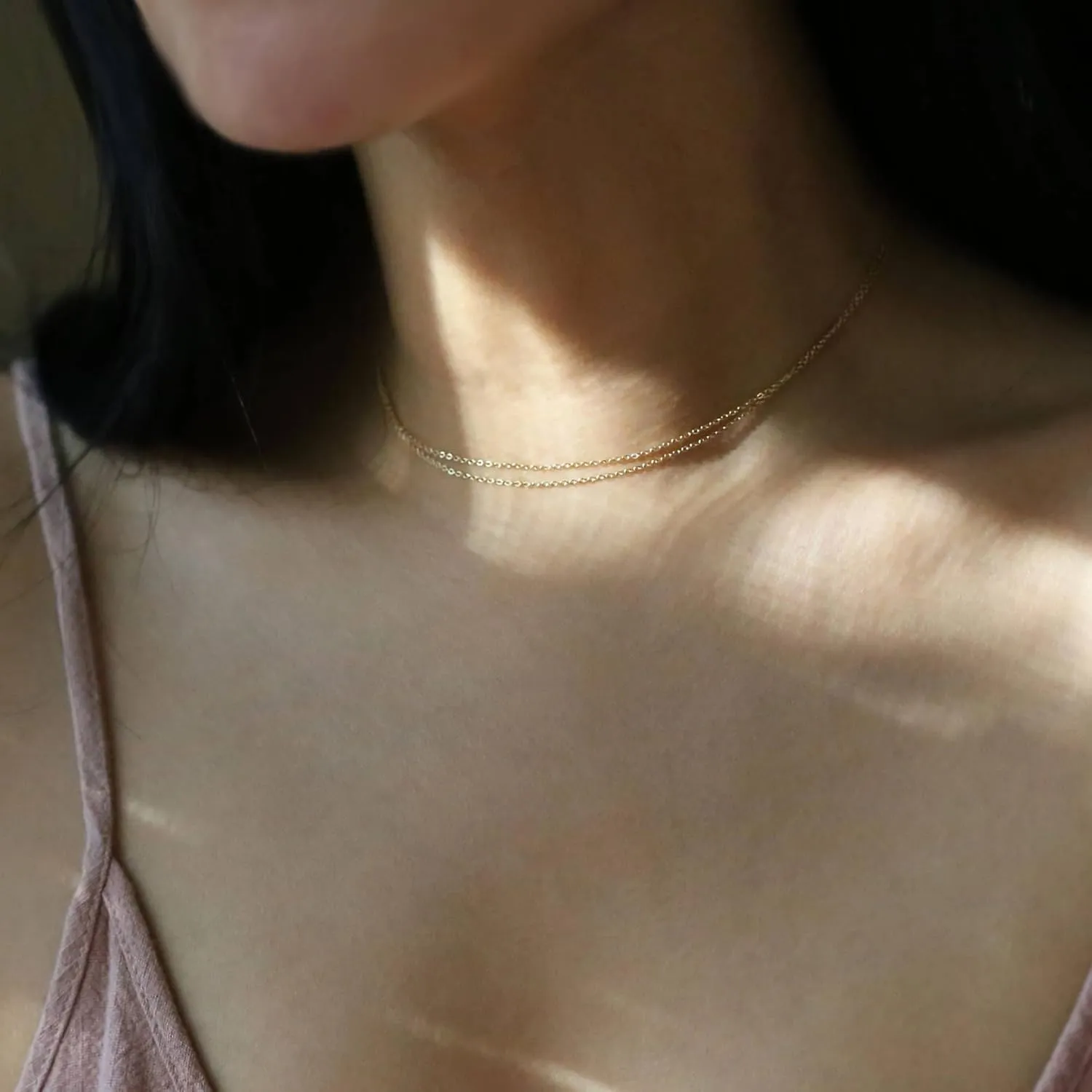 Layered Necklaces for Women, 14k Gold Plated Layering Herringbone Paperclip Chain Necklace Simple Gold Choker Necklaces for Women Trendy Dainty Gold Necklace Set Stacked Gold Jewelry for Women
