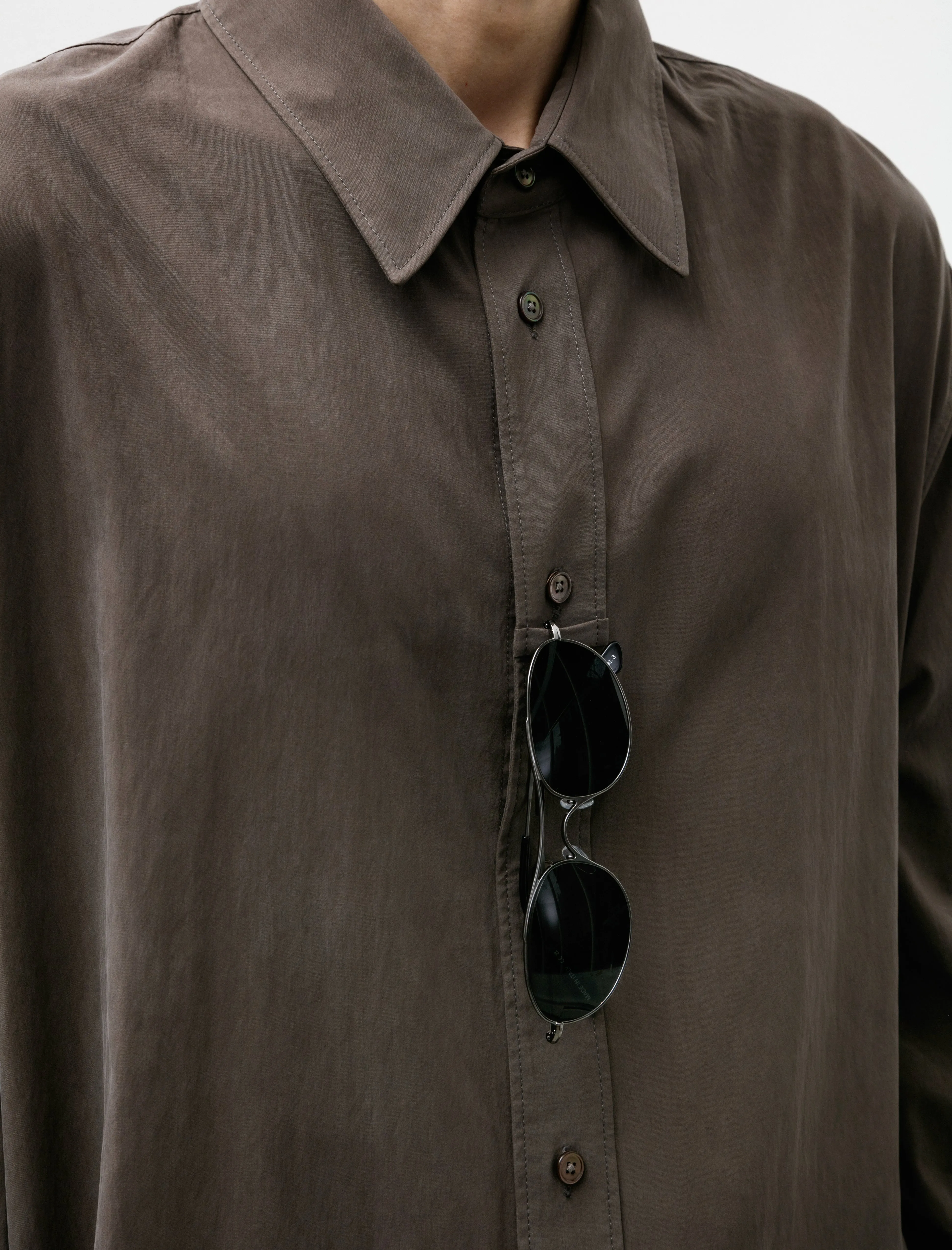 Loop Shirt Technical Lyocell Walnut
