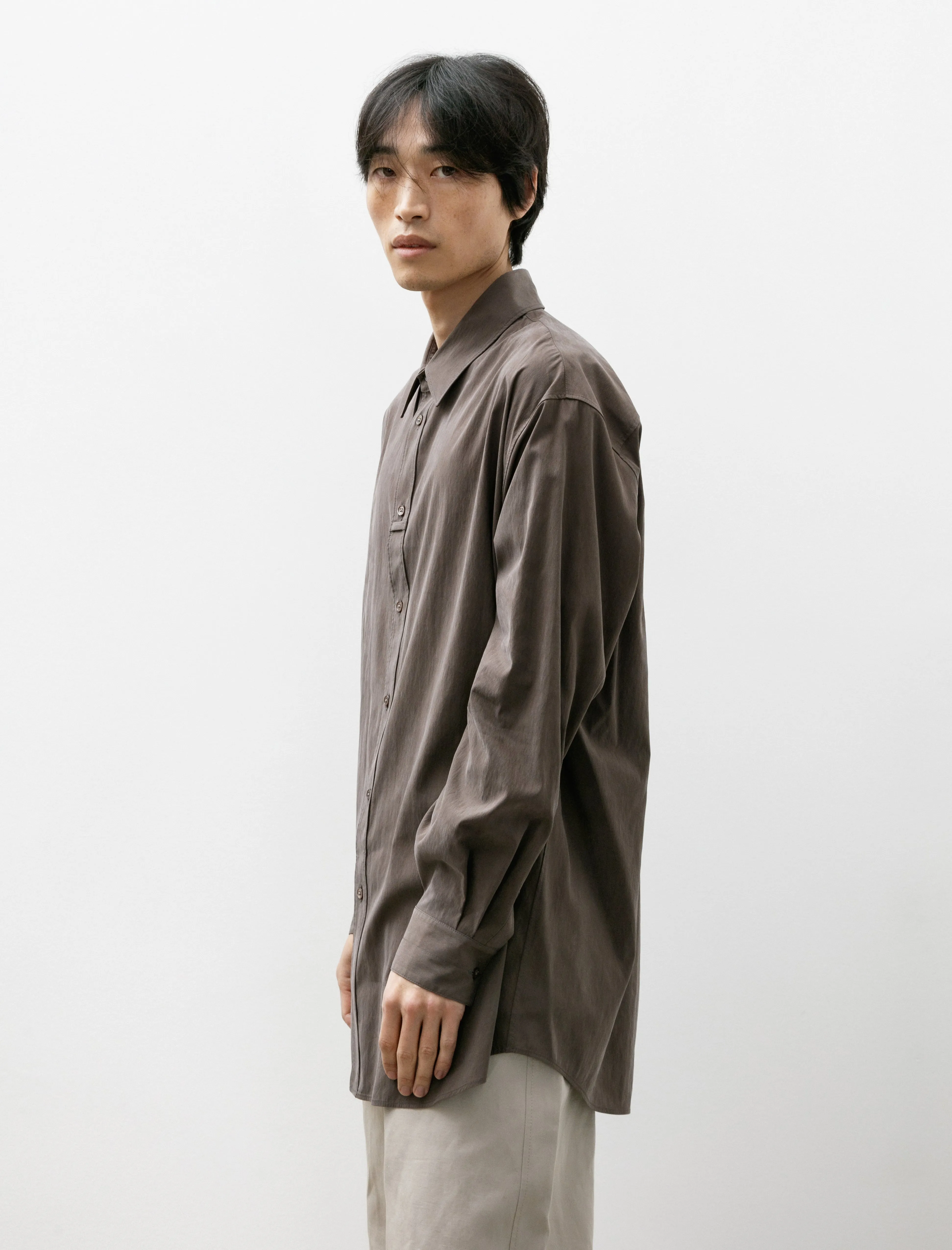 Loop Shirt Technical Lyocell Walnut