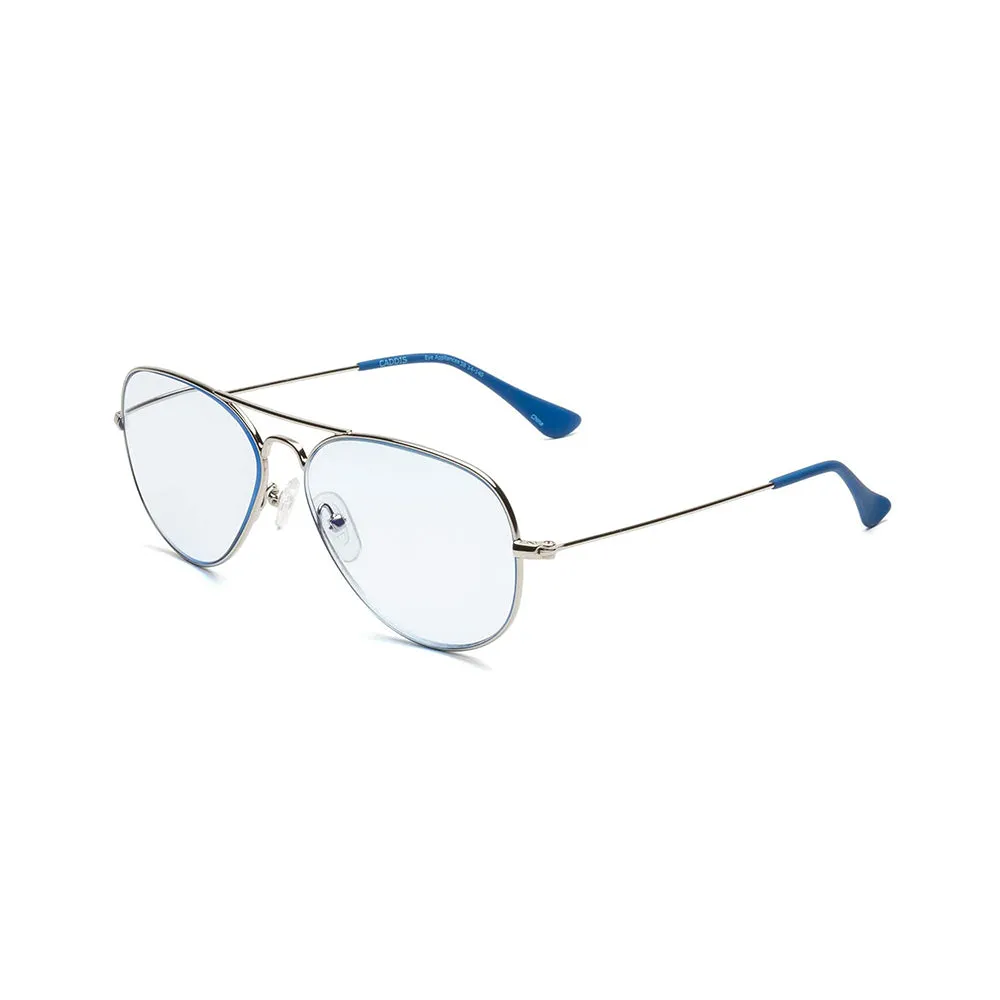 Mabuhay Reading Glasses (Chrome Light Blue)