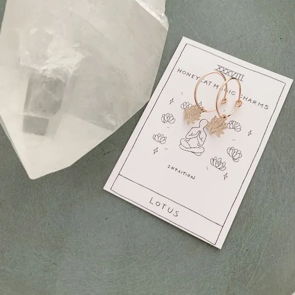 Magic Charm Lotus Hoops