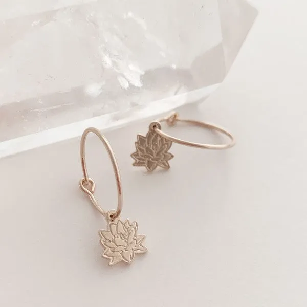 Magic Charm Lotus Hoops