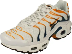 Nike Air Max Plus GS Running Trainers DV7083 Sneakers Shoes (UK 3 US 3.5Y EU 35.5, White Marina Kumquat Black 100)