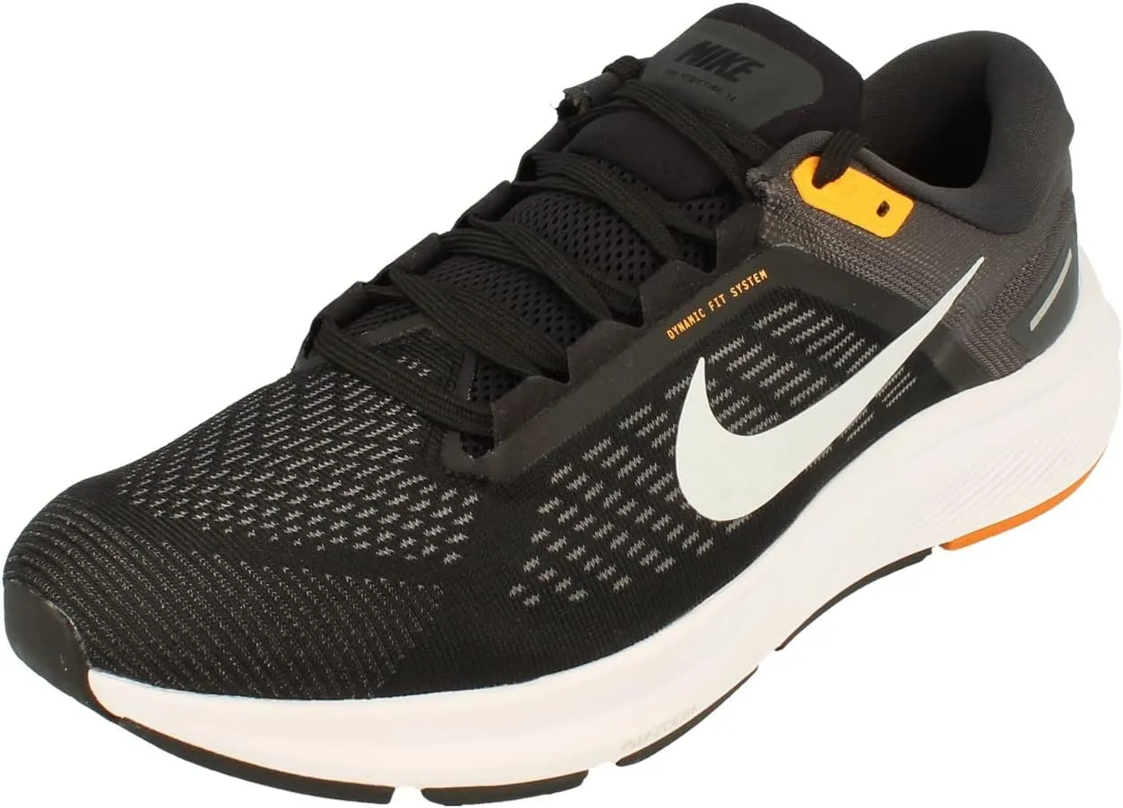 Nike Air Zoom Structure 24 Mens Running Trainers DA8535 Sneakers Shoes (UK 6 US 6.5 EU 39, Black Pure Platinum Anthracite 003)