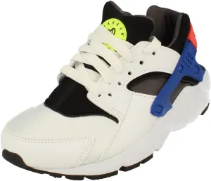 Nike Huarache Run GS Running Trainers DQ0975 Sneakers Shoes (UK 4 US 4.5Y EU 36.5, White Bright Crimson 100)