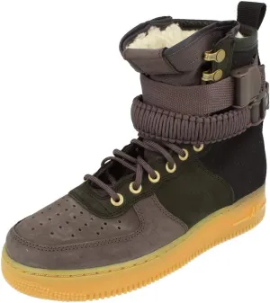Nike SF AF1 PRM Mens Hi Top Trainers BV0130 Sneakers Shoes (UK 6.5 US 7.5 EU 40.5, Black Grey 001)