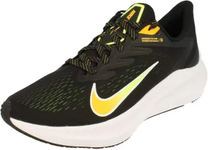 Nike Zoom Winflo 7 Mens Running Trainers CJ0291 Sneakers Shoes (UK 11.5 US 12.5 EU 47, Black University Gold 007)
