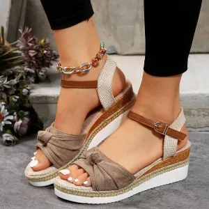 Orthopedic Platform Wedge Sandals for Women Summer Dressy 2025,Wedges Heels Walking Arch Support Open Toe Ankle Strap Casual Slip on Comfortable
