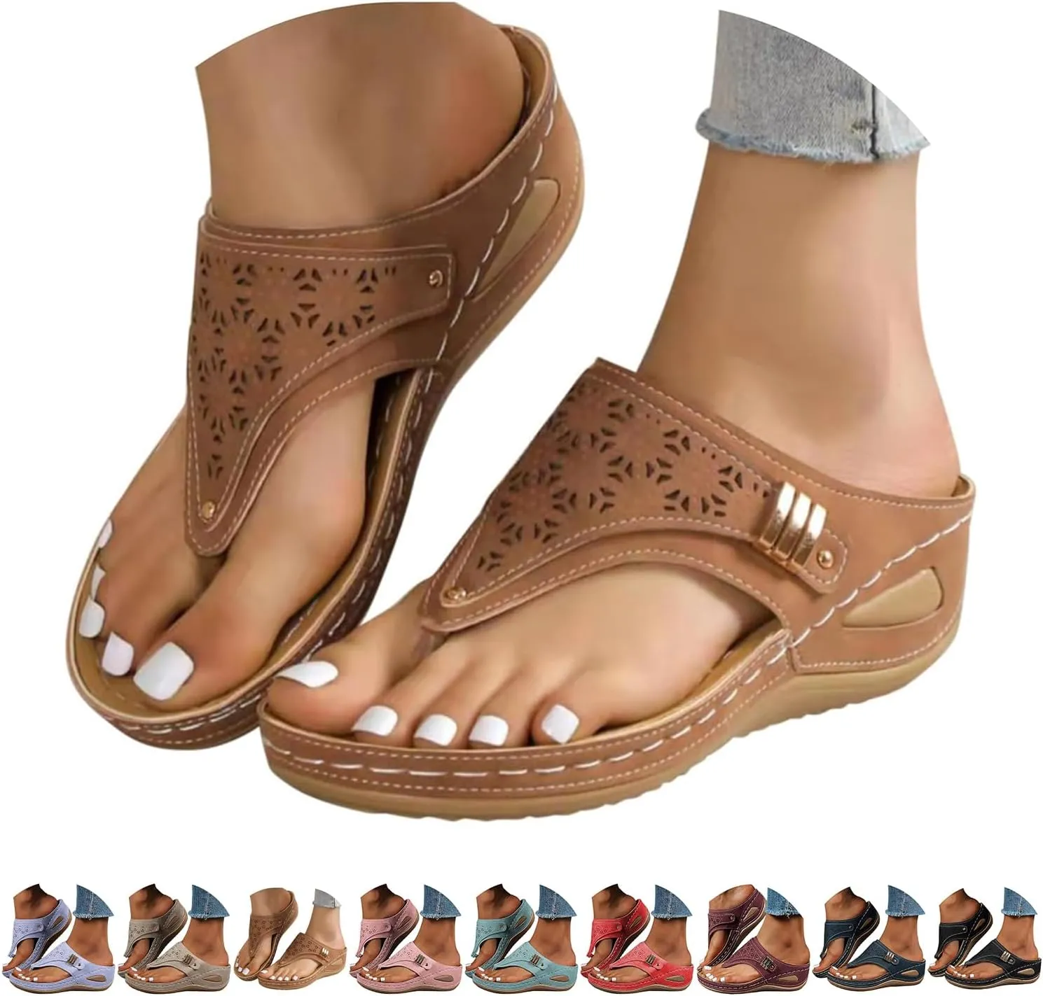 Orthopedic Sandals for Women 2025,Sandals for Women 2025,Flip Flops with Arch Support,Plataformas de Mujer Sandalias,Breathable Mesh Sports Sandals,Flat Sandals Dressy Summer Shoes
