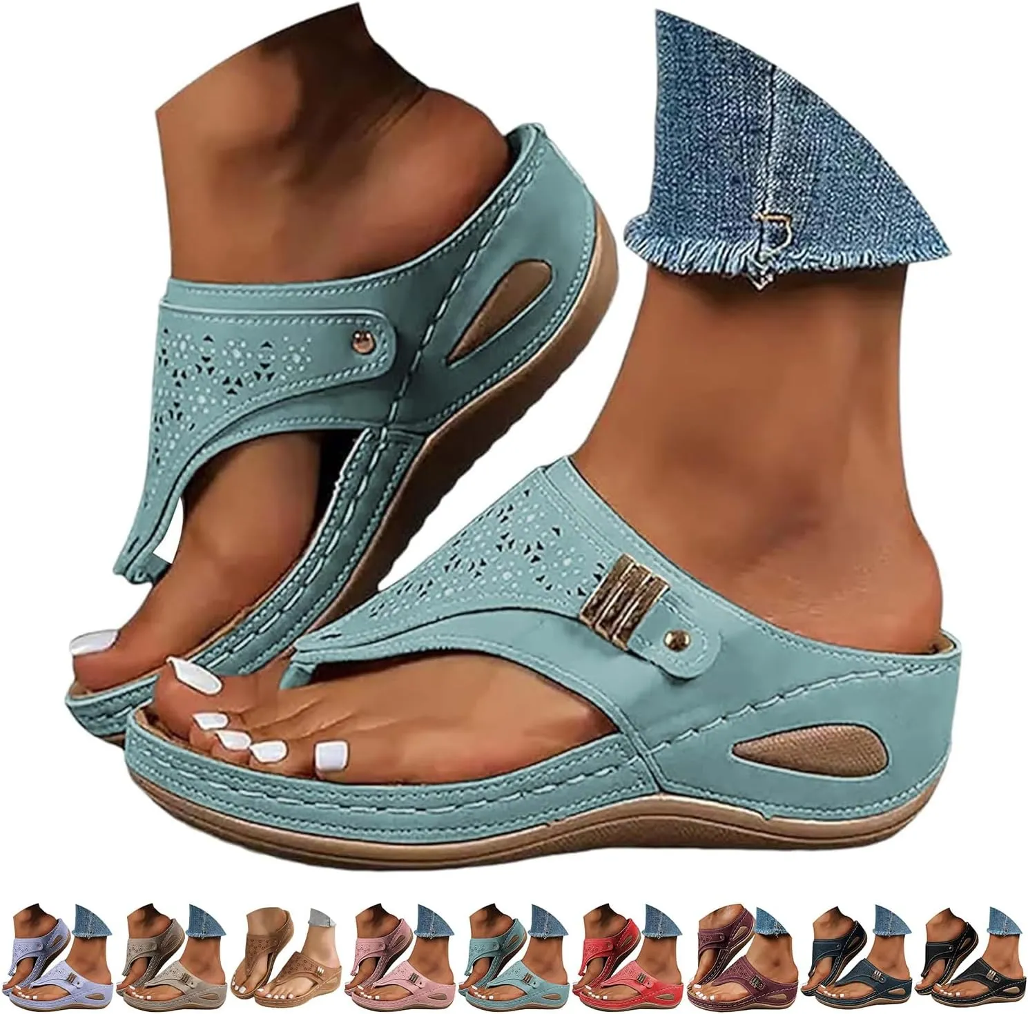 Orthopedic Sandals for Women 2025,Sandals for Women 2025,Flip Flops with Arch Support,Plataformas de Mujer Sandalias,Breathable Mesh Sports Sandals,Flat Sandals Dressy Summer Shoes