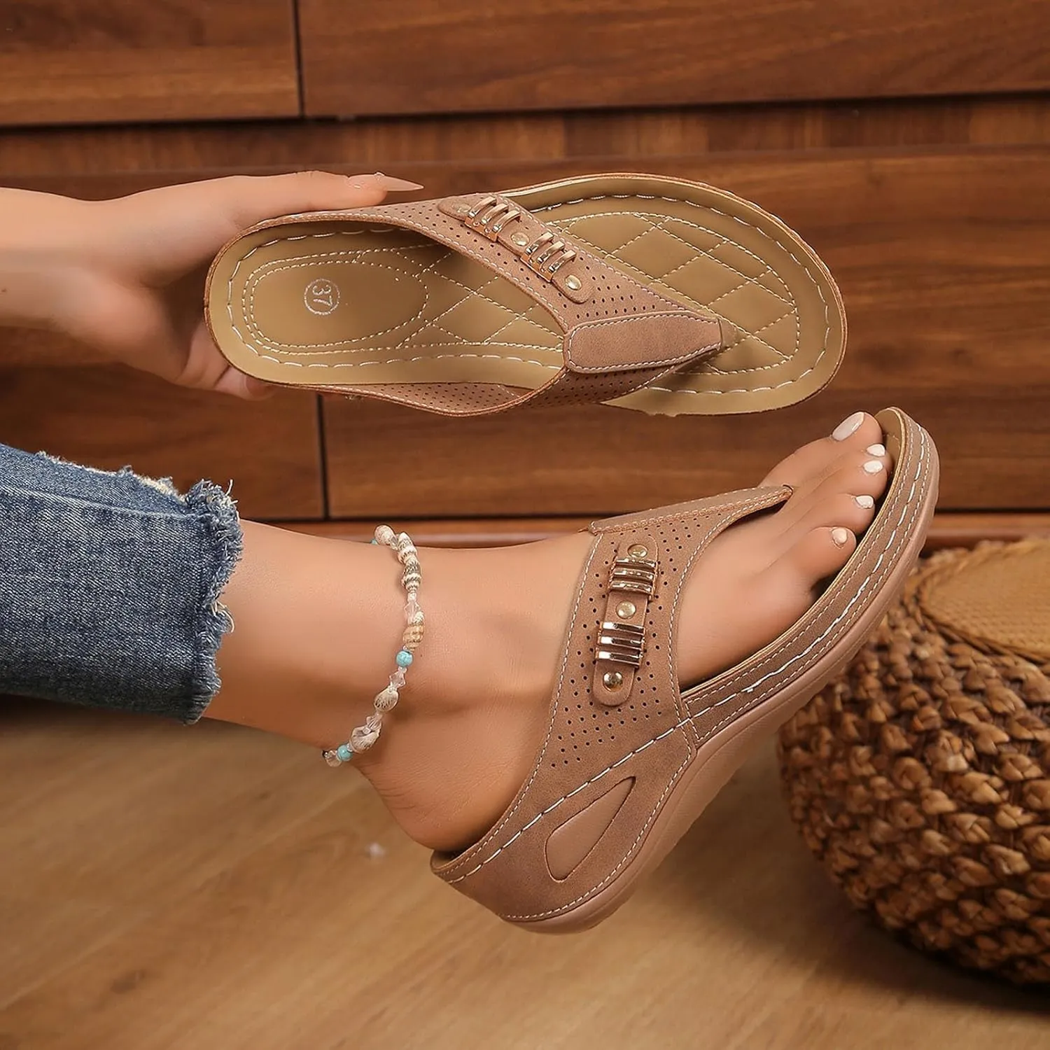 Orthopedic Sandals for Women 2025,Sandals for Women 2025,Flip Flops with Arch Support,Plataformas de Mujer Sandalias,Breathable Mesh Sports Sandals,Flat Sandals Dressy Summer Shoes