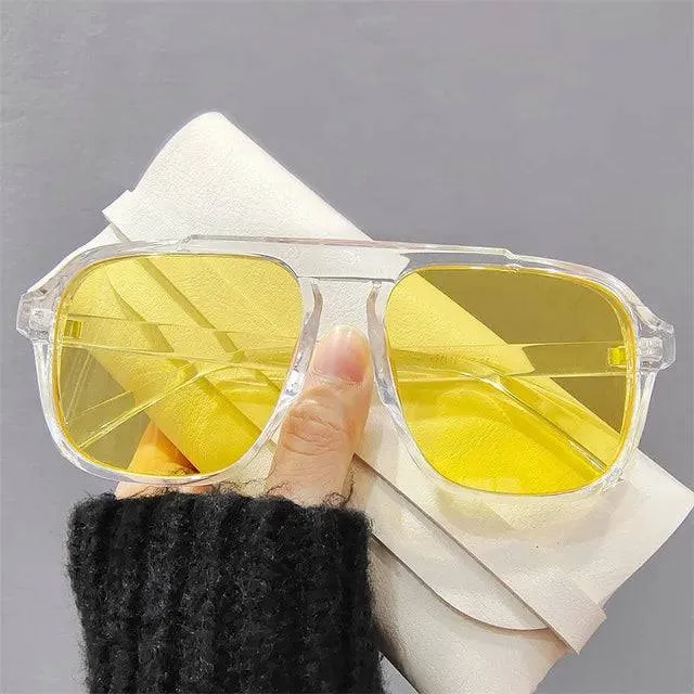 Oversized Frame Fashion Sunglasses - Embrace Timeless Elegance