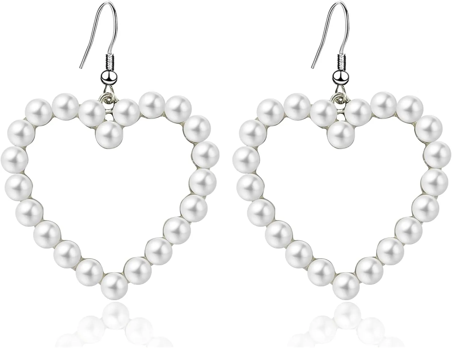 Pearl Dangle Earrings Long Tassel Pearl Earrings for Women Dainty Pearl Chain Earrings Prom Jewelry