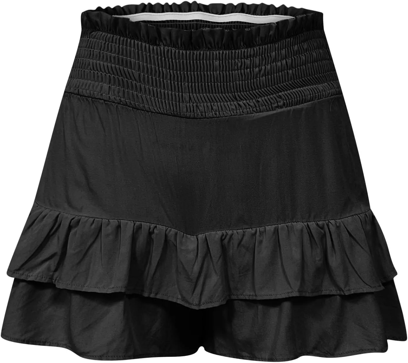 Photno Dressy Shorts for Women Summer Casual High Waisted Ruffle Shorts Flowy Mini Pleated Skirts Trendy Beach Boho Skorts