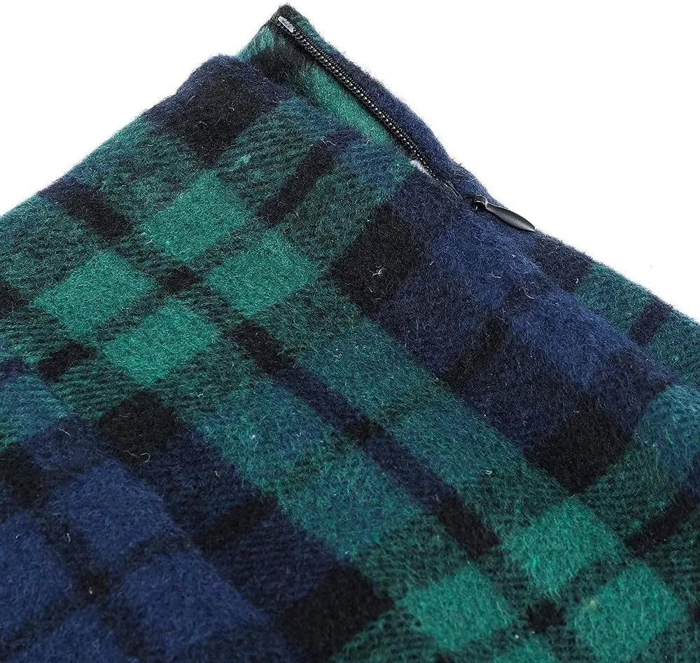 Plaid Skirts for Women Trendy Tweed Mini Skirt Casual High Waisted Short Bodycon Pencil Skirt Elegant Tartan Skirt
