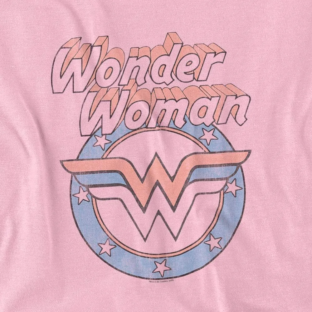 Popfunk Classic Wonder Woman Officially Licensed Adults-Unisex T Shirt & Stickers