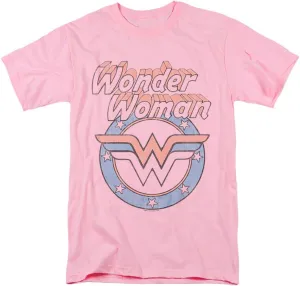 Popfunk Classic Wonder Woman Officially Licensed Adults-Unisex T Shirt & Stickers